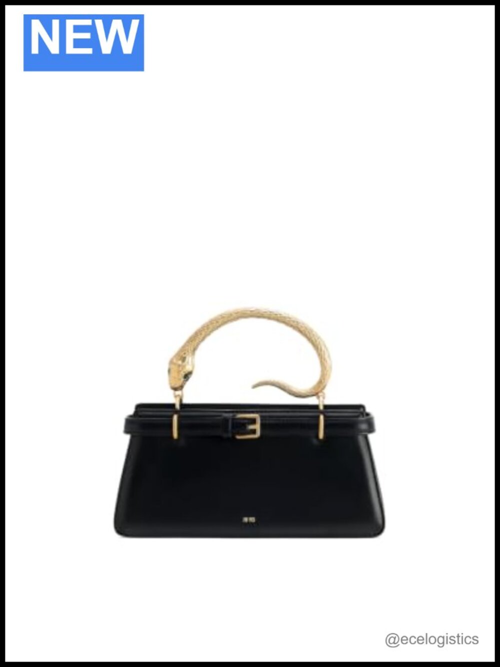 Top Handle Satchel Bag - Vegan Leather, Adjustable Crossbody Strap